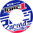 Load image into Gallery viewer, Torc1 Racing Grip Donuts - Blue/Red - Main Product View