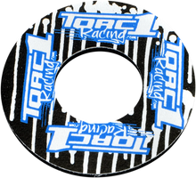 Load image into Gallery viewer, Torc1 Racing Grip Donuts - Blue/Red - Side View