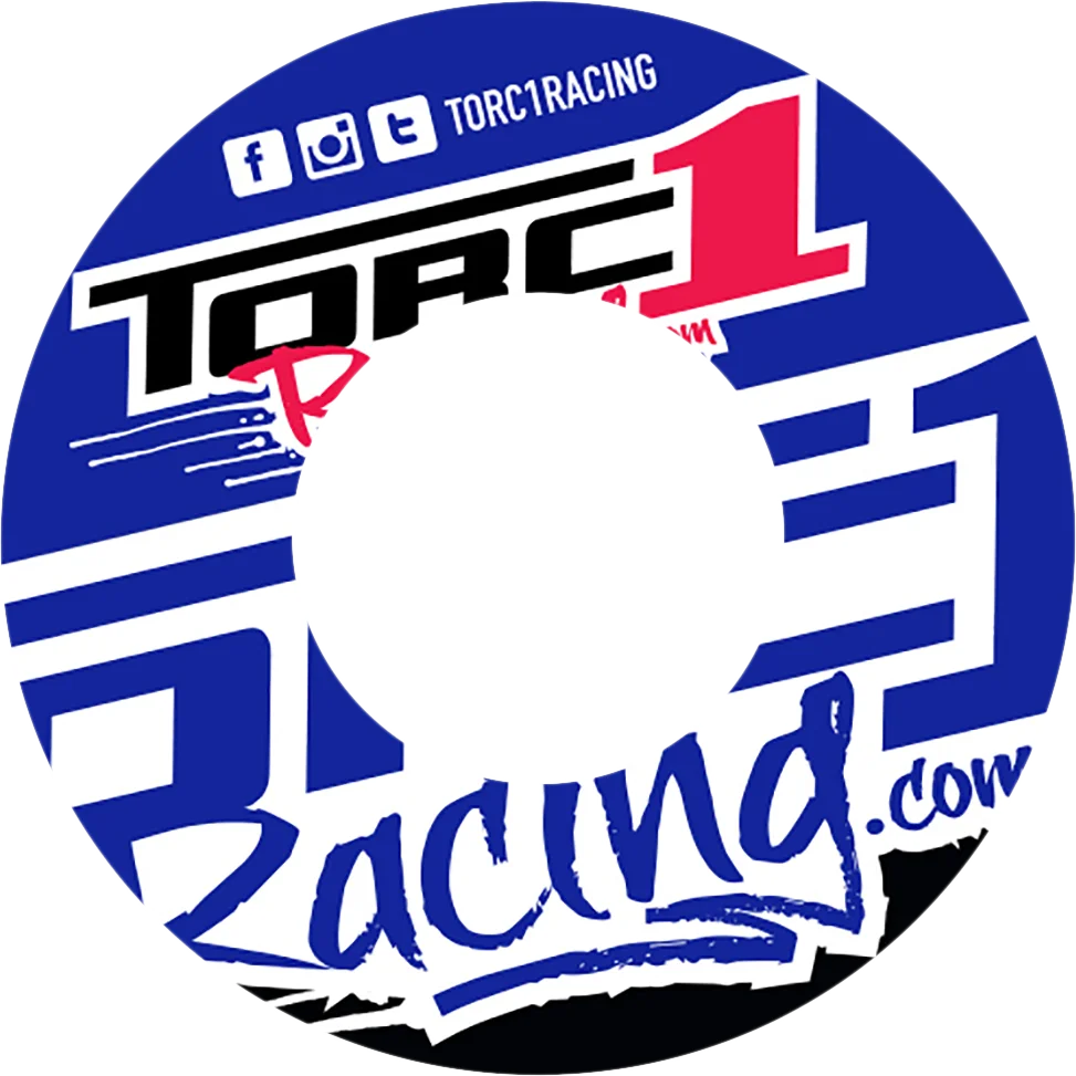 Torc1 Racing Grip Donuts - Blue/White - Main Product View