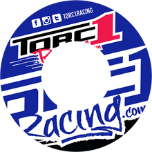 Load image into Gallery viewer, Torc1 Racing Grip Donuts - Blue/White - Main Product View