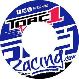 Torc1 Racing Grip Donuts - Blue/White - Main Product View