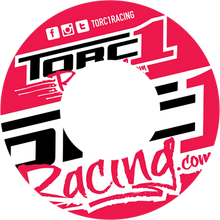 Load image into Gallery viewer, Torc1 Racing Grip Donuts - Orange/White - Main Product View