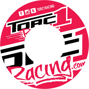 Torc1 Racing Grip Donuts - Orange/White - Main Product View