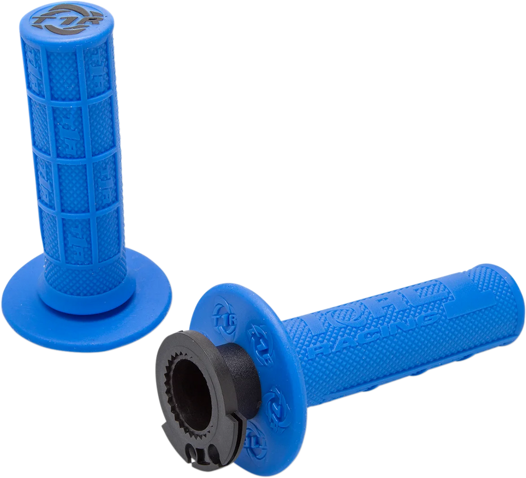 Torc1 Racing Grips - Defy - Lock-On - 4-Stroke - Blue - Main Product View