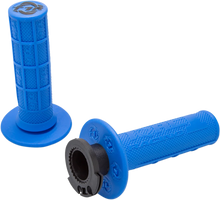 Load image into Gallery viewer, Torc1 Racing Grips - Defy - Lock-On - 4-Stroke - Blue - Main Product View