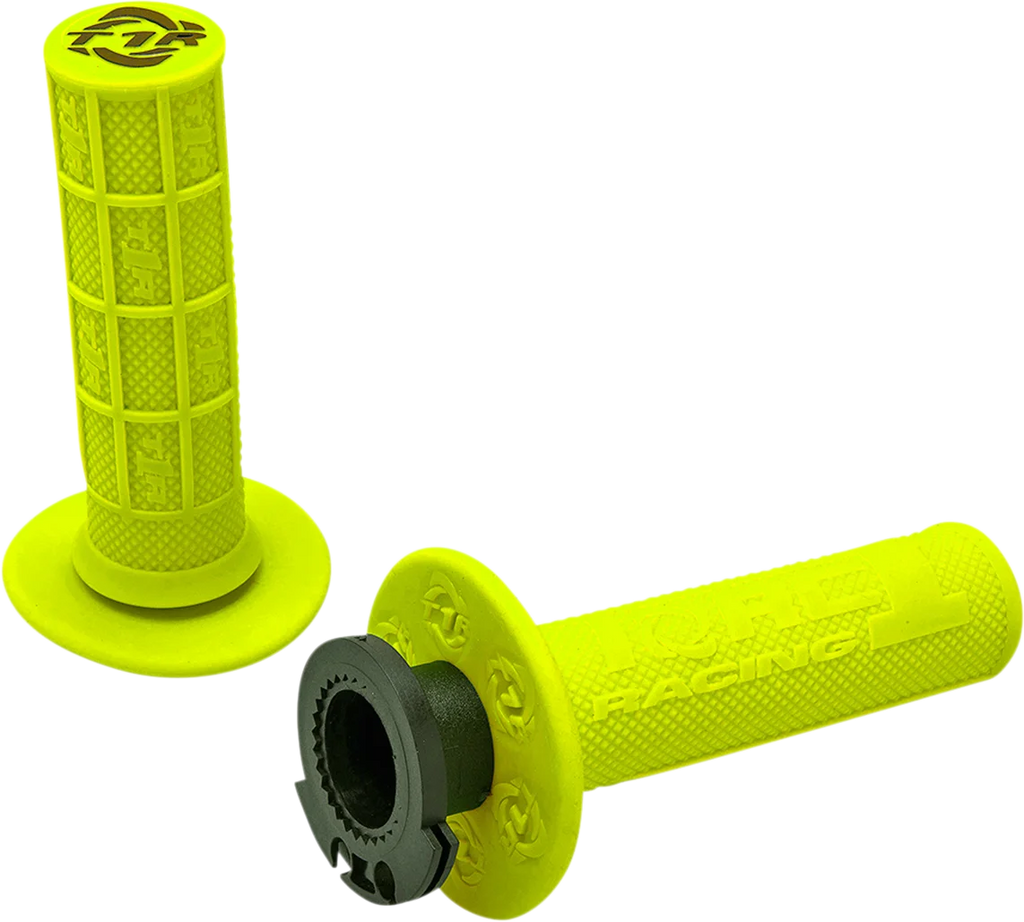 Torc1 Racing Grips - Defy - Lock-On - 4-Stroke - Fluorescent Yellow - Main Product View