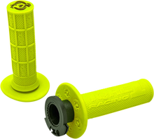 Load image into Gallery viewer, Torc1 Racing Grips - Defy - Lock-On - 4-Stroke - Fluorescent Yellow - Main Product View
