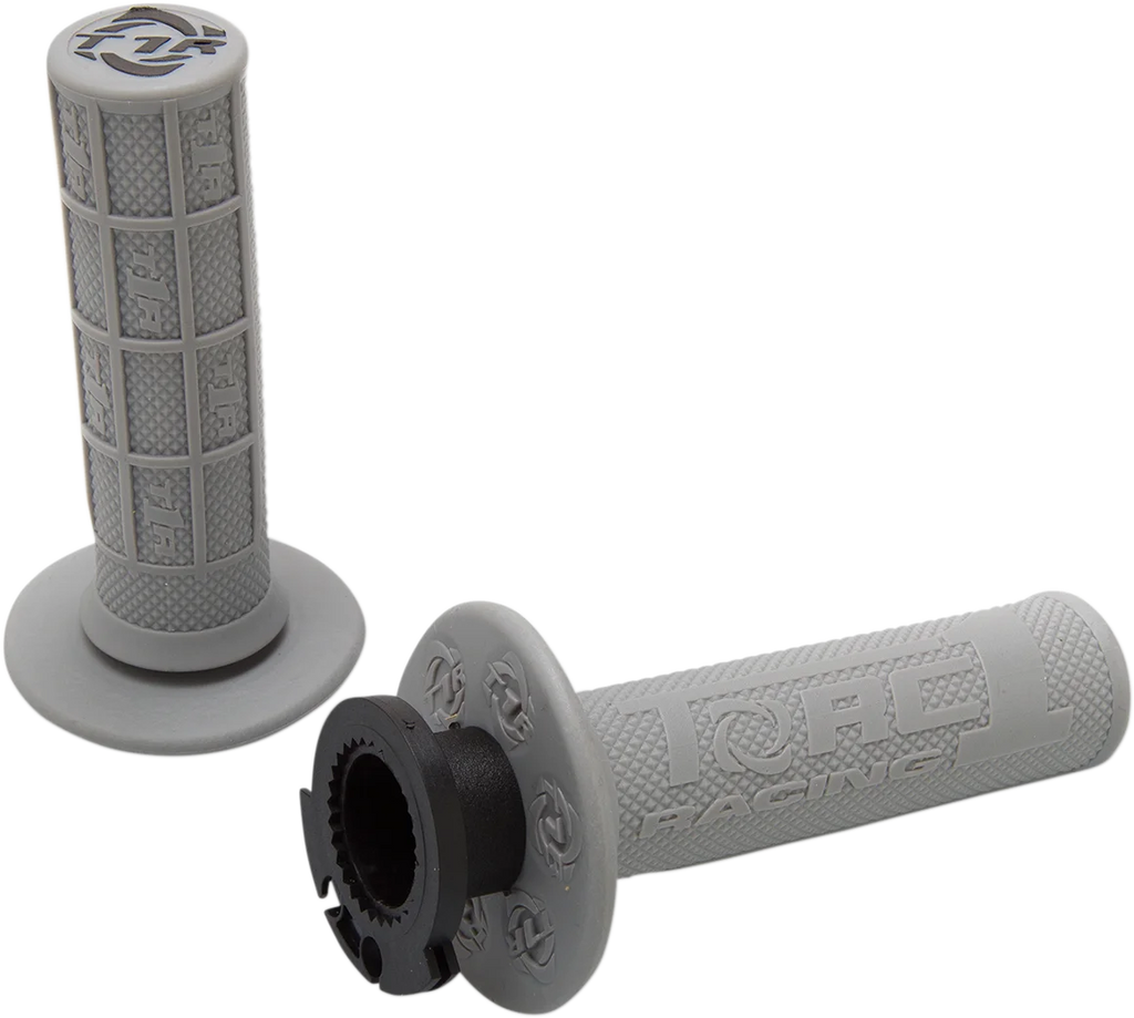Torc1 Racing Grips - Defy - Lock-On - 4-Stroke - Gray - Main Product View