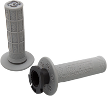 Load image into Gallery viewer, Torc1 Racing Grips - Defy - Lock-On - 4-Stroke - Gray - Main Product View