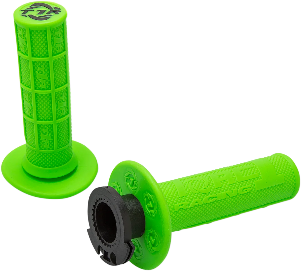 Torc1 Racing Grips - Defy - Lock-On - 4-Stroke - Green - Main Product View