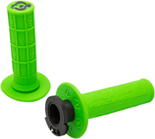 Load image into Gallery viewer, Torc1 Racing Grips - Defy - Lock-On - 4-Stroke - Green - Main Product View