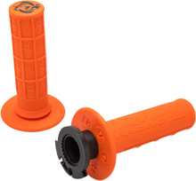 Load image into Gallery viewer, Torc1 Racing Grips - Defy - Lock-On - 4-Stroke - Orange - Main Product View