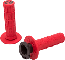 Load image into Gallery viewer, Torc1 Racing Grips - Defy - Lock-On - 4-Stroke - Red - Main Product View