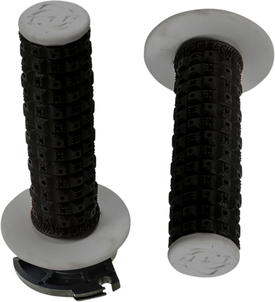 Torc1 Racing Grips - Defy - Lock-On - Black/Gray - Main Product View