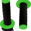 Load image into Gallery viewer, Torc1 Racing Grips - Defy - Lock-On - Black/Green - Main Product View