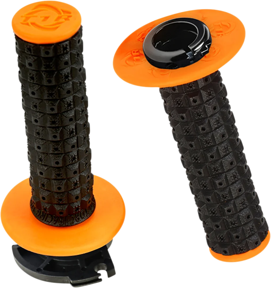 Torc1 Racing Grips - Defy - Lock-On - Black/Orange - Main Product View