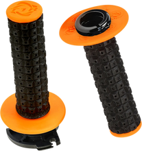 Load image into Gallery viewer, Torc1 Racing Grips - Defy - Lock-On - Black/Orange - Main Product View