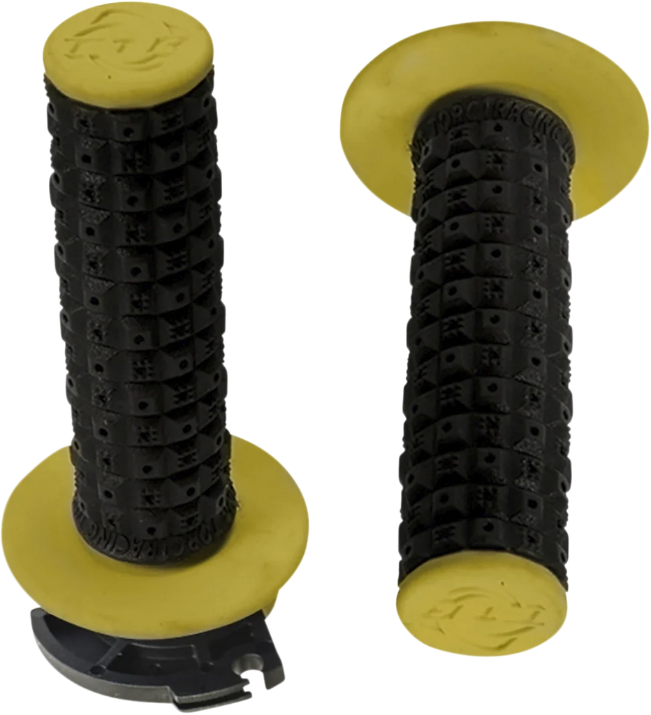 Torc1 Racing Grips - Defy - Lock-On - Black/Yellow - Main Product View