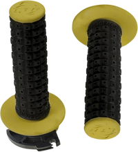 Load image into Gallery viewer, Torc1 Racing Grips - Defy - Lock-On - Black/Yellow - Main Product View