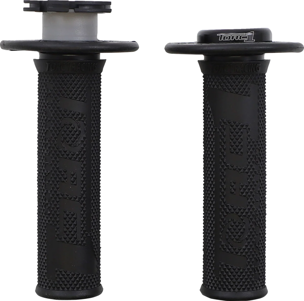 Torc1 Racing Grips - Defy - Lock-On - Diamond - KEV-TEC Ballistic Rubber - Black - Main Product View