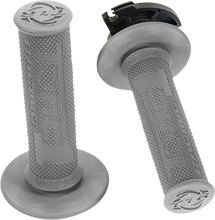 Load image into Gallery viewer, Torc1 Racing Grips - Defy - Lock-On - Gray - Main Product View