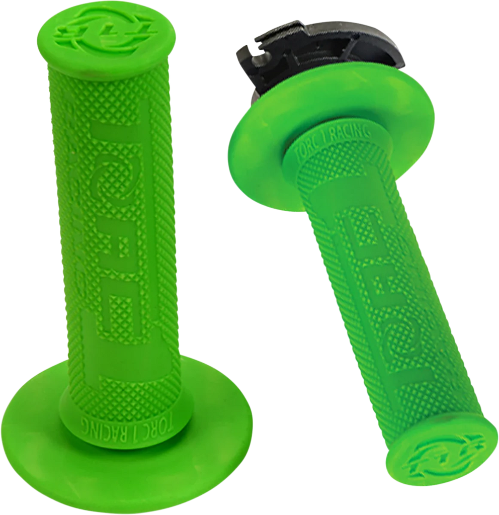 Torc1 Racing Grips - Defy - Lock-On - Green - Main Product View