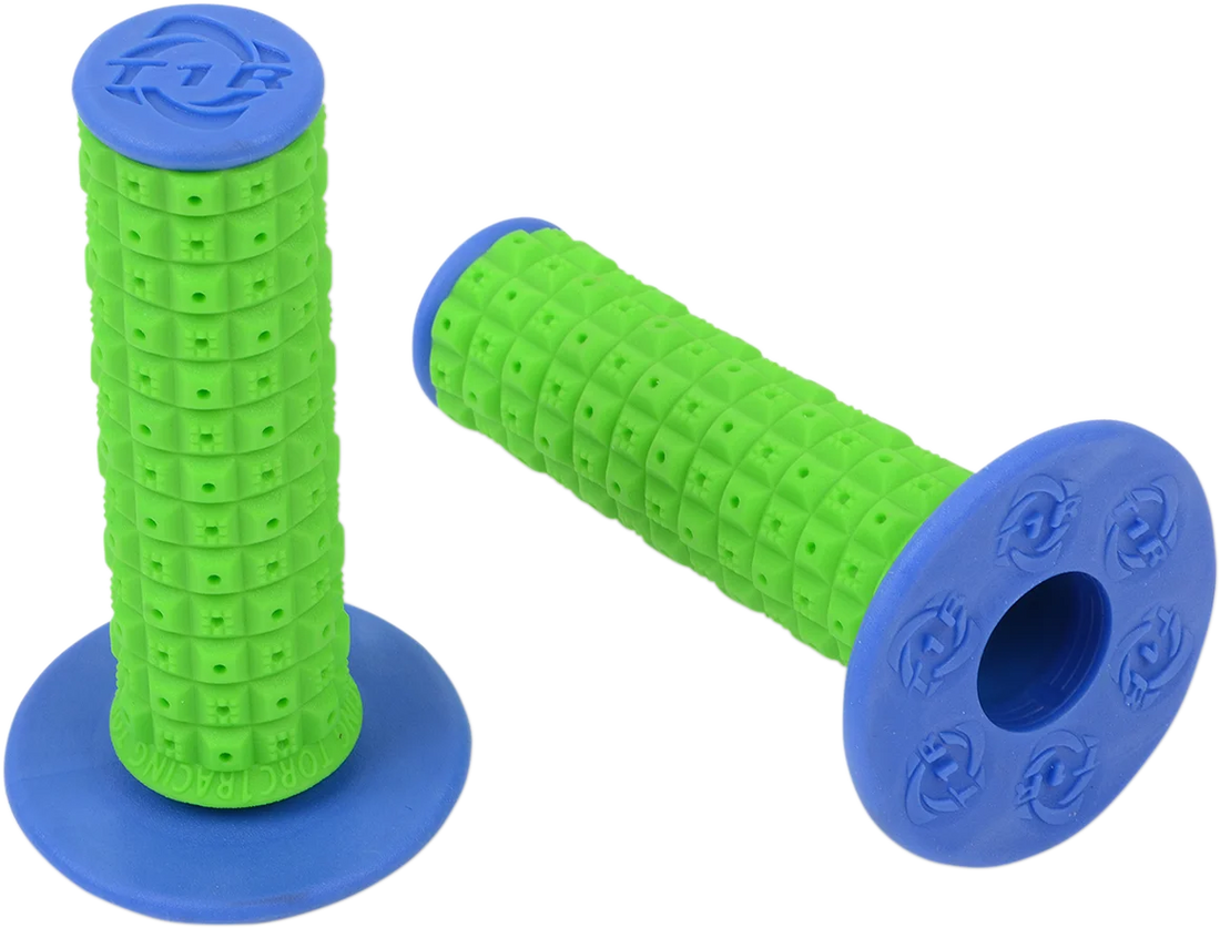 Torc1 Racing Grips - Defy - Lock-On - KEV-TEC Ballistic Rubber - Black - Detail View