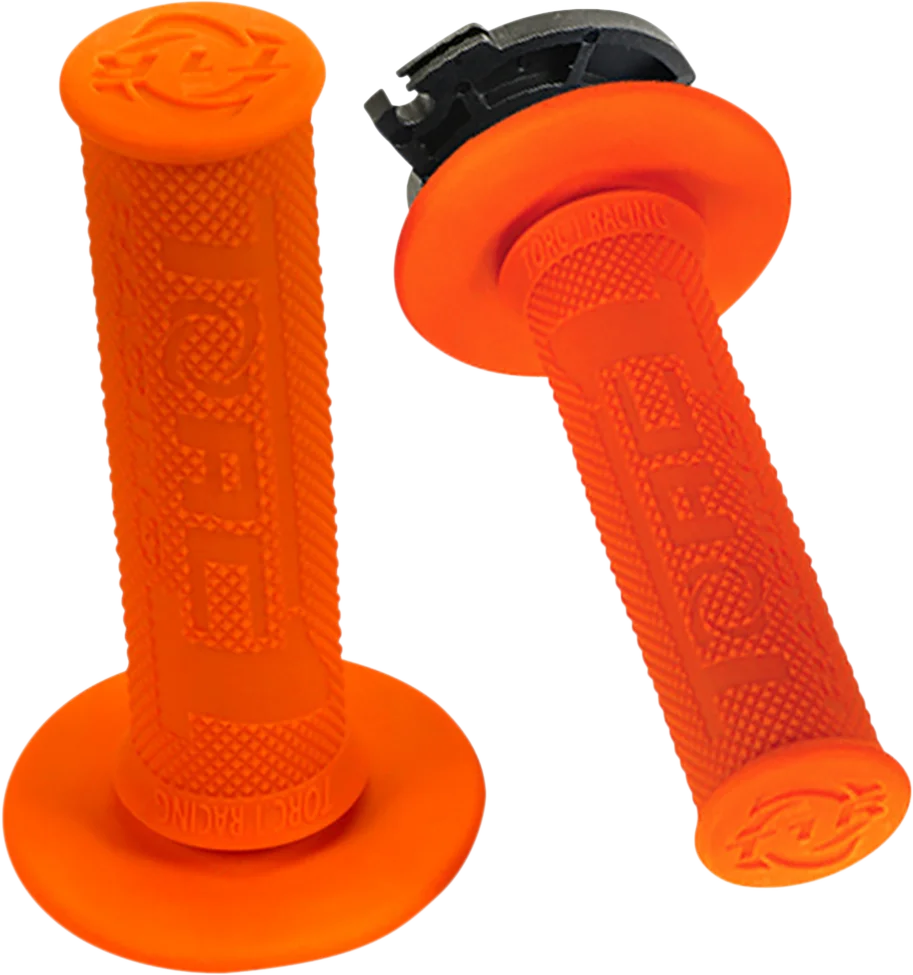 Torc1 Racing Grips - Defy - Lock-On - Orange - Main Product View