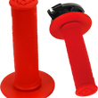 Load image into Gallery viewer, Torc1 Racing Grips - Defy - Lock-On - Red - Main Product View