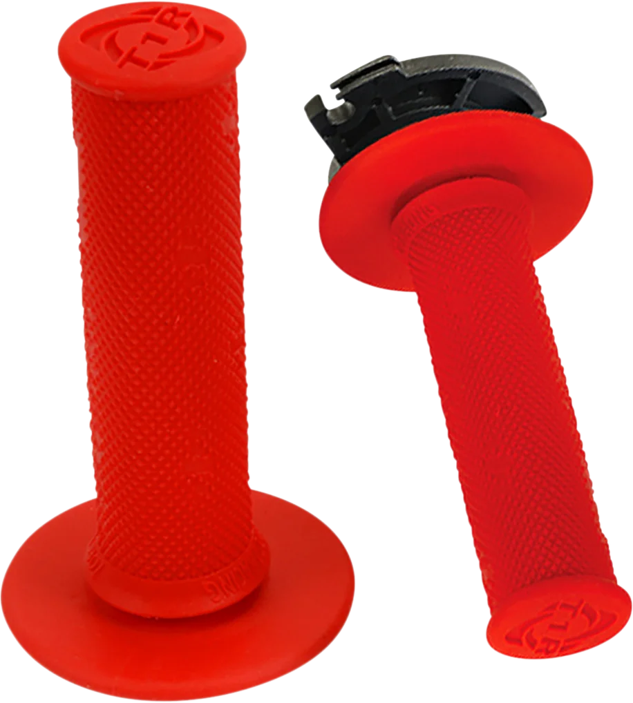 Torc1 Racing Grips - Defy - Lock-On - Red - Main Product View