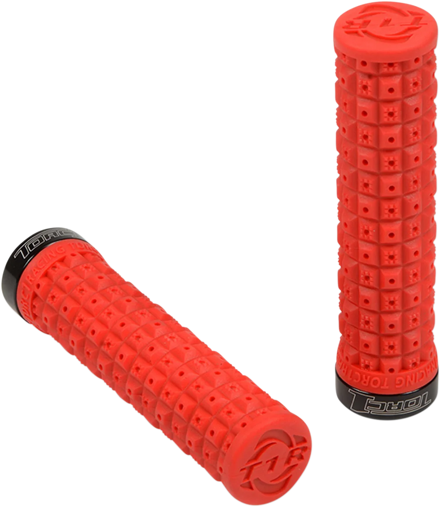 Torc1 Racing Grips - Defy - Lock-On - Red/Black - Main Product View