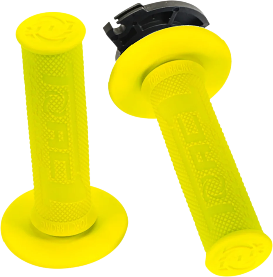Torc1 Racing Grips - Defy - Lock-On - Yellow - Main Product View