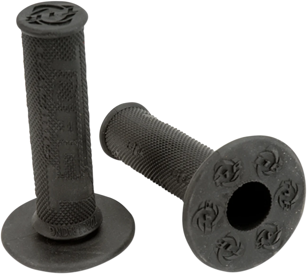 Torc1 Racing Grips - Hotlap - MX - Soft - Gray - Side View