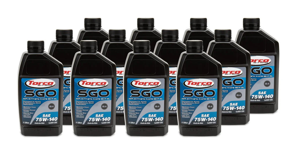 Torco Racing Oils SGO 75w140 Synthetic Racing Gear Oil Case/12 A257514C