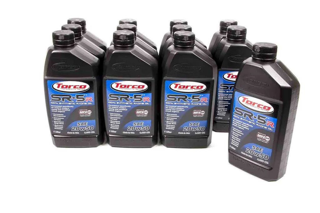 Torco Racing Oils SR-5 Synthetic Oil 20w50 Case/12-1 Liter A152050CE