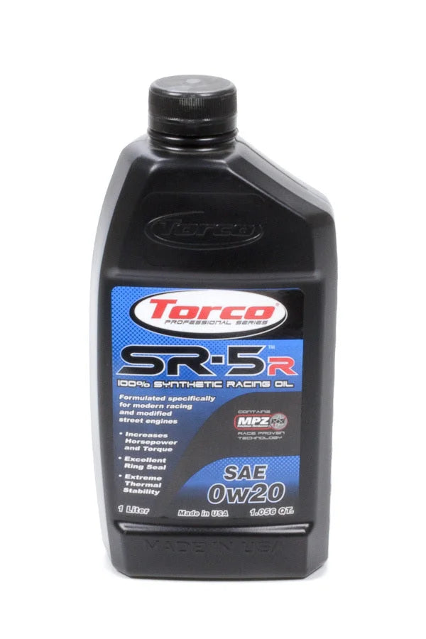 Torco Racing Oils SR-5R Synthetic Racing Oil 0w20 1-Liter Bottle A150020CE