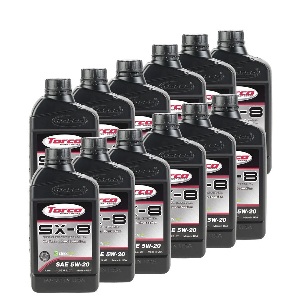 Torco Racing Oils SX-8 5w20 Synthetic Oil Case 12x1 Liter Dexos1 A120520CE