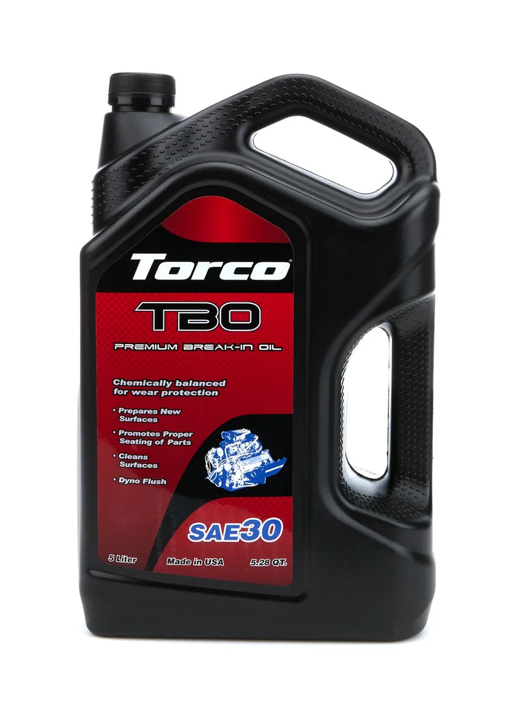 Torco Racing Oils TBO 30W Premium Break In Oil 5 Liter Bottle A100030LE