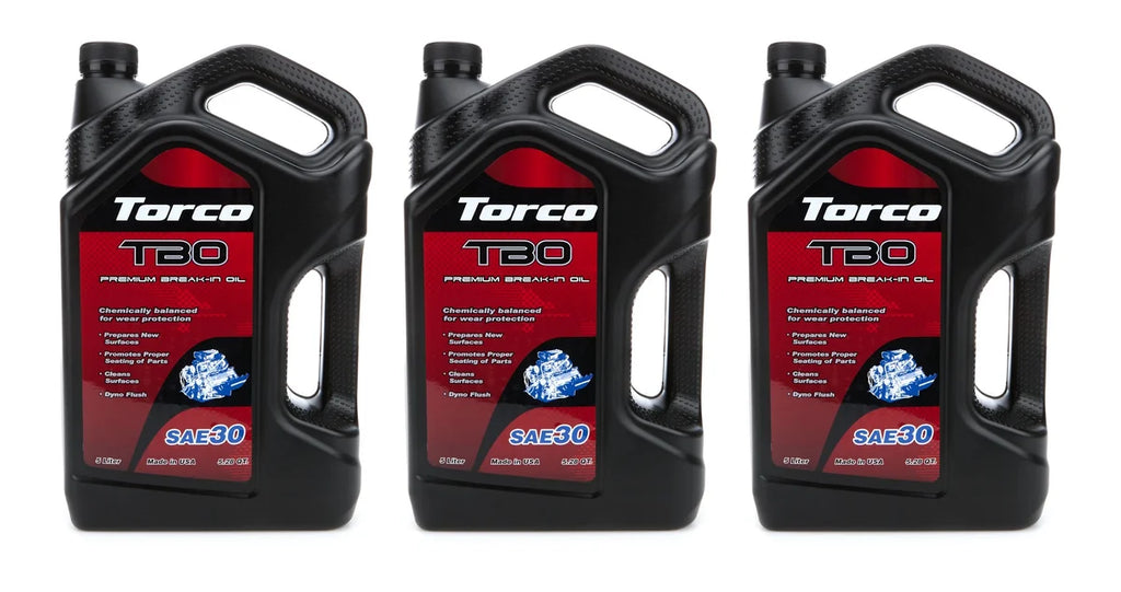 Torco Racing Oils TBO 30W Premium Break In Oil Case 3 x 5 Liter A100030L