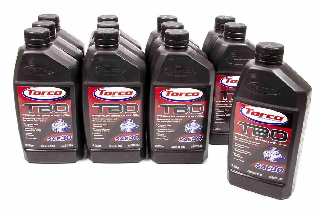 Torco Racing Oils TBO 30w Premium Break-In Oil Case/12-1 Liter A100030C
