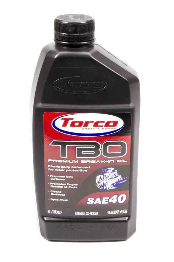 Torco Racing Oils TBO 40W Premium Break-In Oil 1 Liter Bottle A100040CE