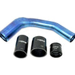 Load image into Gallery viewer, Torque Solution 2022+ Subaru WRX / 19-23 Subaru Ascent Titanium Top Mount Charge Pipe - Burnt Blue - Main Product View