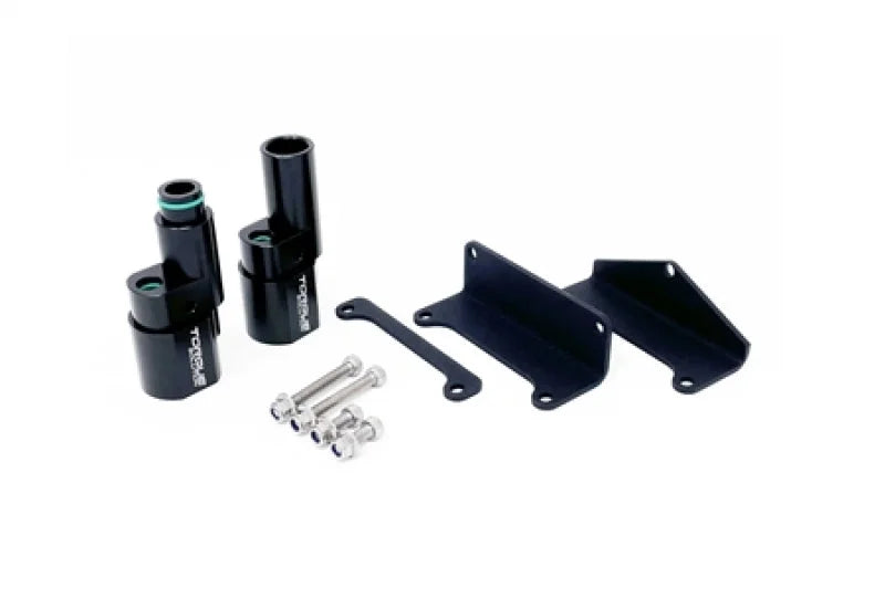 Torque Solution Billet Dual Pass Flex Fuel Sensor Bracket - Side View