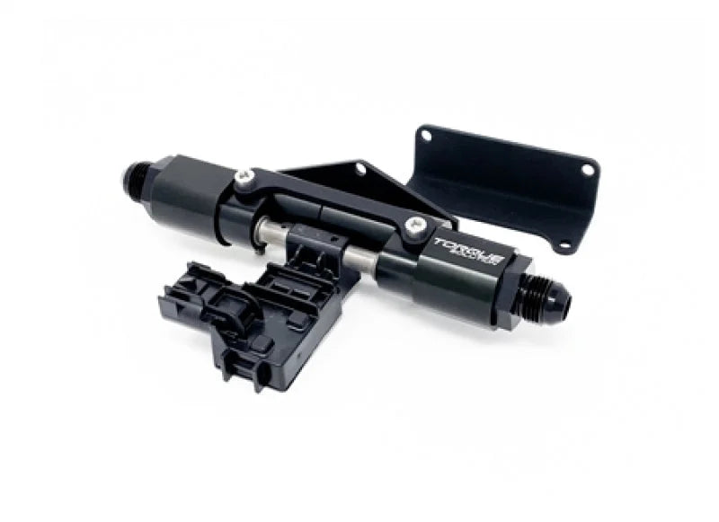 Torque Solution Billet Dual Pass Flex Fuel Sensor Bracket - Detail View