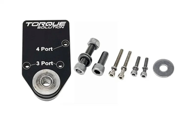 Torque Solution Billet MAC Valve Mount Bracket - For 3/4 Port MAC Solenoid Valves - Side View