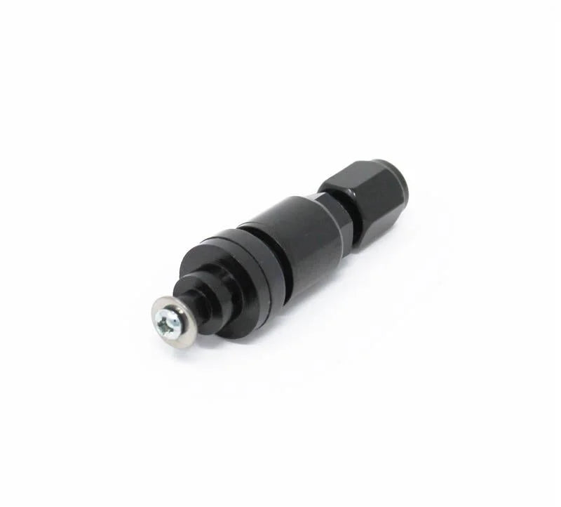 Torque Solution Billet TPMS Valve Stem (Black) 2008+ Subaru Legacy Impreza WRX / STi - Side View