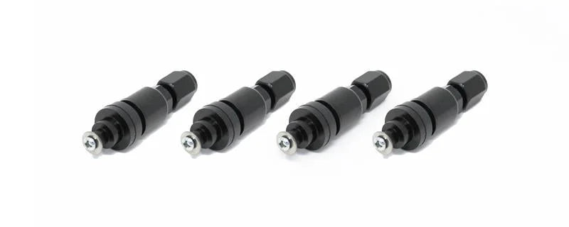 Torque Solution Billet TPMS Valve Stem Kit (Black) 2008+ Subaru Legacy Impreza WRX / STi - Main Product View