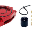 Load image into Gallery viewer, Torque Solution Blow Off BOV Sound Plate (Red) 14+ Kia Forte Koup Turbo - Side View