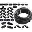 Load image into Gallery viewer, Torque Solution Braided Fuel Line Kit for -6 Aeromotive FPR &amp; Flex Fuel Kit - 02-14 Subaru WRX
