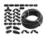 Torque Solution Braided Fuel Line Kit -6 Aeromotive FPR & Flex Fuel Kit fits 2006-2013 Subaru Forester / 2002-2014 Subaru Impreza WRX / 2007-2012 2015-2020 Subaru Legacy / 2015-2020 Subaru WRX STI
